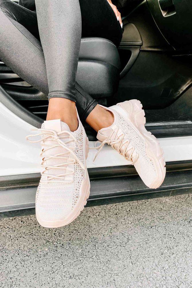 Touch Of Sparkle Chunky Rhinestone Sneakers (Rose Gold Rhinestone) ?? NanaMacs - Image 3